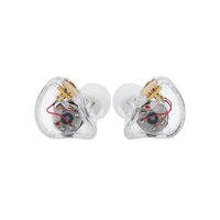 Casque de monitoring intra-auriculaire Biomembrane 10 mm avec prises jack 3,5 mm, câble argenté à 4 brins de 1,2 m de remplacement