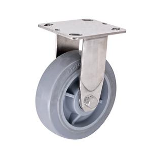 6 Zoll Industrial Caster Hand Truck TPR Trolley Wheel Caster Hochleistungs-Schwenk-Flach rad Anpassbare Platten rollen - Product Image 2