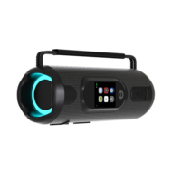 Haut-parleur Bluetooth à écran tactile intelligent, étanche IPX5, haut-parleur sans fil portable, 20W stéréo, affichage numérique LED, radio FM, USB AUX