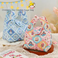 Sac cadeau de style pleine lune pour bébé douche premier anniversaire sac de bonbons pour la fête des enfants pour bébé retour cadeau sac d'emballage à la mode