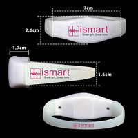 Bracelets LED en silicone souple personnalisés pour la décoration de fête, avec télécommande DMX pour événements et concerts