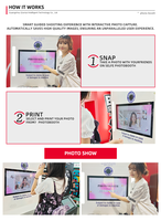 Distributeur automatique de photomaton à double impression personnalisable DOLA Intégration d'API B2B UX personnalisée pour les partenaires