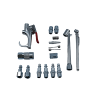 Kit d'accessoires pour pièces pneumatiques en aluminium OEM très vendu Buse de compresseur de poussière Pistolet de soufflage Duster Nouveau produit pour le nettoyage de la perceuse à air