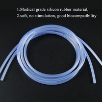 Tube en silicone bleu de qualité médicale - Visible aux rayons X et coupé sur mesure pour les applications de drainage croisé et d'imagerie médicale