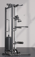 Câble d'entraînement du corps Crossover Lats Pull Down Biceps Tricep Rowing TrainerTall Wall Mounted Pulley Tower Plate Loaded Cable Machine