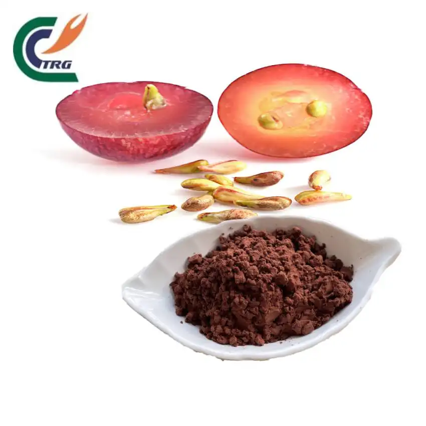 Supplément naturel de pépins de raisin extrait de fruit Opc 95% peau de pépins de raisin extrait sec