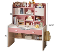 Ensemble de bureau informatique en bois simple avec armoire de rangement pour chambre d'enfant et chaise d'étude pour étudiant – Offre spéciale