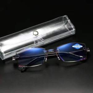 Nuovo anti luce blu occhiali da lettura a doppia-luce di taglio bordo invisibile dual-luce da lettura di modo di multi-funzionale occhiali - Product Image 2