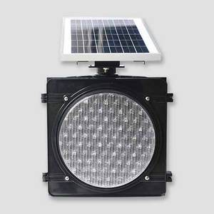 Luz de tráfico con señal intermitente LED Solar de 300mm <span class=keywords><strong>para</strong></span> puntos ciegos, puentes y entradas de túnel - Product Image 3
