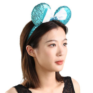 रंगीन अनुक्रमण मुकुट मिन्नी माउस हेडबैंड प्यारा मिकी कान बाल सहायक नए कार्टून धनुष बाल - Product Image 2