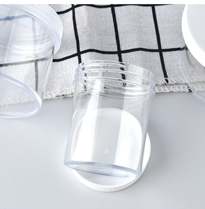 Contenedor de barro de cristal vacío de 120ml y 200Ml al por mayor, tarro de plástico transparente de boca ancha, contenedor de almacenamiento de limo PS con tapa blanca - Product Image 6
