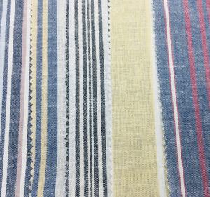 Offre Spéciale 70% C 30% L Mélange ORGANIQUE Teint Rayé Plaine Tissu Coton Lin Tissu - Product Image 5