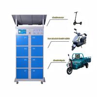 Estación de Intercambio de Baterías Inteligente para Exteriores de 8 Ranuras con Código QR, PD, IP54, Impermeable, para Bicicletas Eléctricas, Negocio de Scooters Compartidos en África