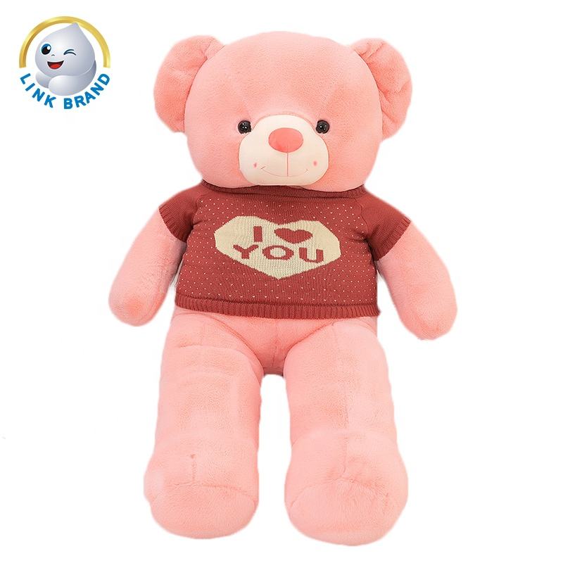 リンクブランド大きなサイズのクマ人形ぬいぐるみバックパックピンク色