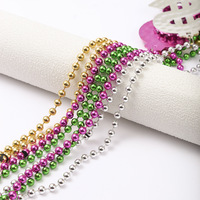 Collier de chaîne de perles en acrylique de fête de carnaval Offre Spéciale 33 pouces collier pendentif en dollar personnalisé de carnaval