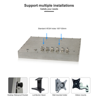 Panel PC Industrial Táctil de 15 Pulgadas, OEM ODM IP69K, Acero Inoxidable, Resistente al Agua, J1900, Sin Ventilador