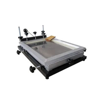 Puhui SMT PCB solder paste silk stencil printer machine Screen printing table Solder paste printing station small size printer