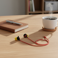 Nouveaux écouteurs intra-auriculaires filaires TPE de style dessin animé 2026 pour le sport et la musique stéréo