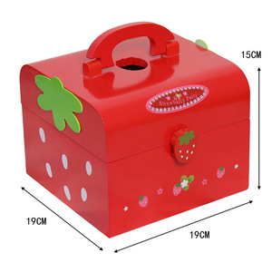 <strong>Wooden</strong> Strawberry <strong>Cakes</strong> <strong>Toys</strong> Children's Cutting Kitchen <strong>Toy</strong> Games Set - Product Image 5