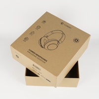 Emballage de boîte d'écouteurs bluetooth sans fil en papier kraft personnalisé diodégradable pour IPHONE SONY jbl