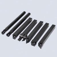 Porte-outil de tournage CNC, couteau de tournage externe pour filetage, ensemble d'outils de coupe pour tour avec carbure