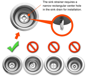 ชุดอุปกรณ์กรองเศษอาหารในอ่างล้างจาน 2 ชิ้น พร้อมคลิปสปริงสำรอง ขนาดมาตรฐาน 3-1/2 นิ้ว ทำจากสแตนเลสและยาง - Product Image 4