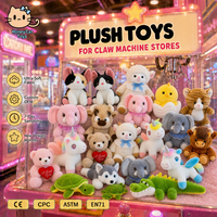 Mainan Boneka Plush Claw Machine Ukuran 12/18/20/25/50cm untuk Mesin Grabber, Boneka Plush Mesin Vending, Mainan Gantung Hewan Plush