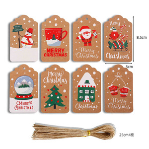 Tinh tế trẻ em của Cây giáng sinh trang trí <span class=keywords><strong>hangtag</strong></span> giấy kỳ nghỉ thẻ tin nhắn cho bao bì Quà Tặng thêm lễ hội Giáng sinh - Product Image 5