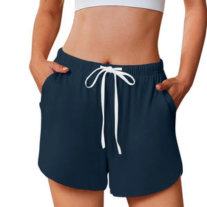 Shorts de Cintura Media para Mujer, de Algodón Suave, Tejido Elástico, Cómodos para Dormir, Pijama, Uso Doméstico, Duraderos - Product Image 5