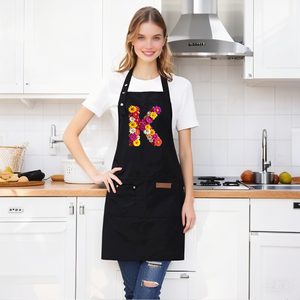 最佳价值来源低最小起订量防水聚围裙花卉英语学校食堂大学宿舍餐车定制图案 - Product Image 1