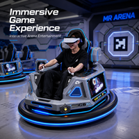 MR VR Bumper Car, Juego Interactivo de Diversión en Interiores con Pantalla LED y Joystick Doble para Centros de Entretenimiento Familiar y de Arcade
