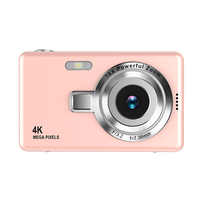 Cámara Digital CCD de Estilo Retro, Cámara de Bolsillo Compacta Vintage, Fotografía HD, Cámara Digital Portátil de Nivel Básico para Estudiantes