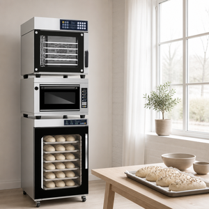 Set <span class=keywords><strong>Forno</strong></span> di Lievitazione e <span class=keywords><strong>Forno</strong></span> da Cottura 60x40cm con 8 Vassoi <span class=keywords><strong>per</strong></span> Lievitazione, a Risparmio Energetico <span class=keywords><strong>per</strong></span> Panifici e Pizzerie - Product Image 3