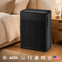 Purificateur d'air HEPA H13 à faible bruit, très vendu, pour chambre à coucher, salon, espaces pour animaux domestiques, avec verrouillage enfant et certifications ETL EPA CARB UKCA
