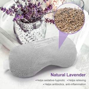 מיקרוגל מחומם טיפול חם מיקרוגל כיסוי עיניים לכסות לחות כאב הקלה ארומתרפי שינה משוקלל עבור עיניים יבשות גברים נשים - Product Image 2