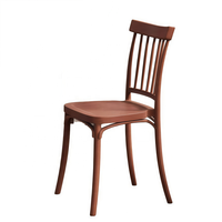 Chaise de salle à manger moderne minimaliste en plastique avec revêtement en cuir, modèle épaissi NB22, pour la maison, appartements locatifs, salles de banquet