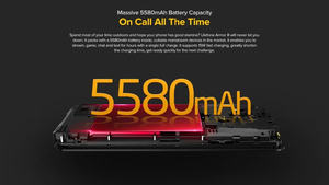 เกราะกันน้ำ <span class=keywords><strong>Ulefone</strong></span> โทรศัพท์มือถือแอนดรอยด์10ทนทาน P60 <span class=keywords><strong>4GB</strong></span> + <span class=keywords><strong>64GB</strong></span> โทรศัพท์ OCTA-core 2.4G/5G WiFi 6.1นิ้ว - Product Image 5