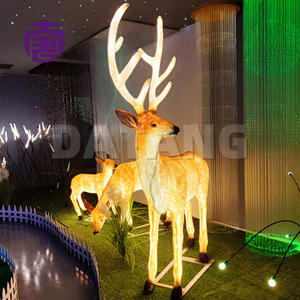 Led Deer Motif Light Iuminious 3d Animal Sculpture Statue For Christmas & Halloween For Wedding & Holiday Decorations - Product Image 5