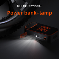 Wireless Digital Dual Screen Display Multi-function Car Air Compressor Portable Tire Inflator Electric Tyre Pump With LED Lamp