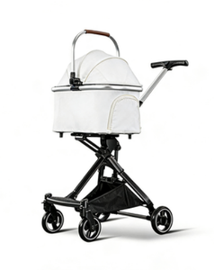Promotion : Poussette pour <span class=keywords><strong>chien</strong></span> <span class=keywords><strong>de</strong></span> voyage d'extérieur Mamago S700 <span class=keywords><strong>en</strong></span> tissu Oxford gris, chariot portable 4 roues <span class=keywords><strong>en</strong></span> alliage d'aluminium, séparable, direct usine - Product Image 4