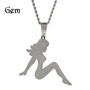 Collana Hip Hop Retrò <span class=keywords><strong>Gu</strong></span> Meng Jewelry, Collana Lunga da Donna in Rame Elettroplaccato, Accessorio Personalizzato e <span class=keywords><strong>Sexy</strong></span> - Product Image 1