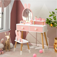Jouets & amis enfants table chaises enfants coiffeuse tabouret ensemble enfants meubles