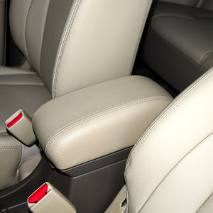 Funda para reposabrazos Hyundai Tucson 2006-2013, cubierta protectora de cuero negro para consola central, no requiere desmontaje - Product Image 5