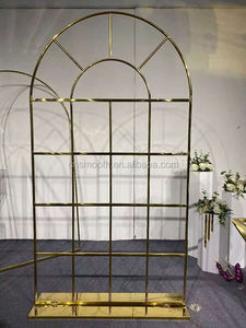 लक्जरी शादी पृष्ठभूमि ब्राइडल शावर आपका स्वागत बोर्ड खड़े हो जाओ सोने स्टेनलेस स्टील आर्क फ़्रेम - Product Image 6