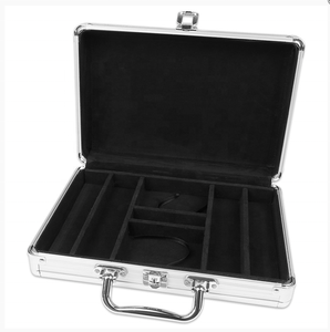 Funda para <span class=keywords><strong>fichas</strong></span> de póker versión EW, carcasa de aluminio negro o dorado 100 200 300 400 500 600 10000 - Product Image 4