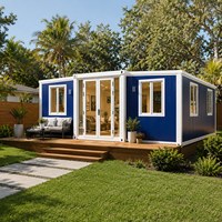 Maison conteneur en acier extensible à assemblage rapide 20ft 30ft 40ft, finitions complètes, design moderne, couleurs personnalisables, chambre, école