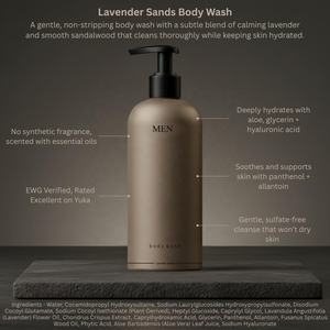 Gel Douche Nourrissant Ambre + Bois de Santal pour Hommes, Nettoyant Corps et Cheveux, Shampoing <span class=keywords><strong>Homme</strong></span> - Product Image 4