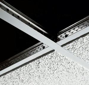 T24 <span class=keywords><strong>Fut</strong></span> T Bar Suspendu Ligne Fine Plafond Grille Cadre Ouvert Métal Matériaux De Construction Mur Angle Quille Composants Acier - Product Image 1