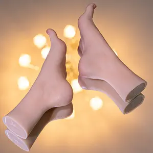 <span class=keywords><strong>2022</strong></span> réaliste Silicone pratique pied modèle chaussette acrylique affichage pied Mannequin Photo tir accessoires - Product Image 1