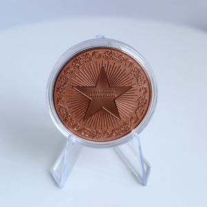 1 Troy Ounce 999 Tembaga Murni Medali Bulat 3D Relief Tinggi Motif Hewan Badak Satwa Liar Harga Grosir Pabrik Medali Bulat Badak - Product Image 4
